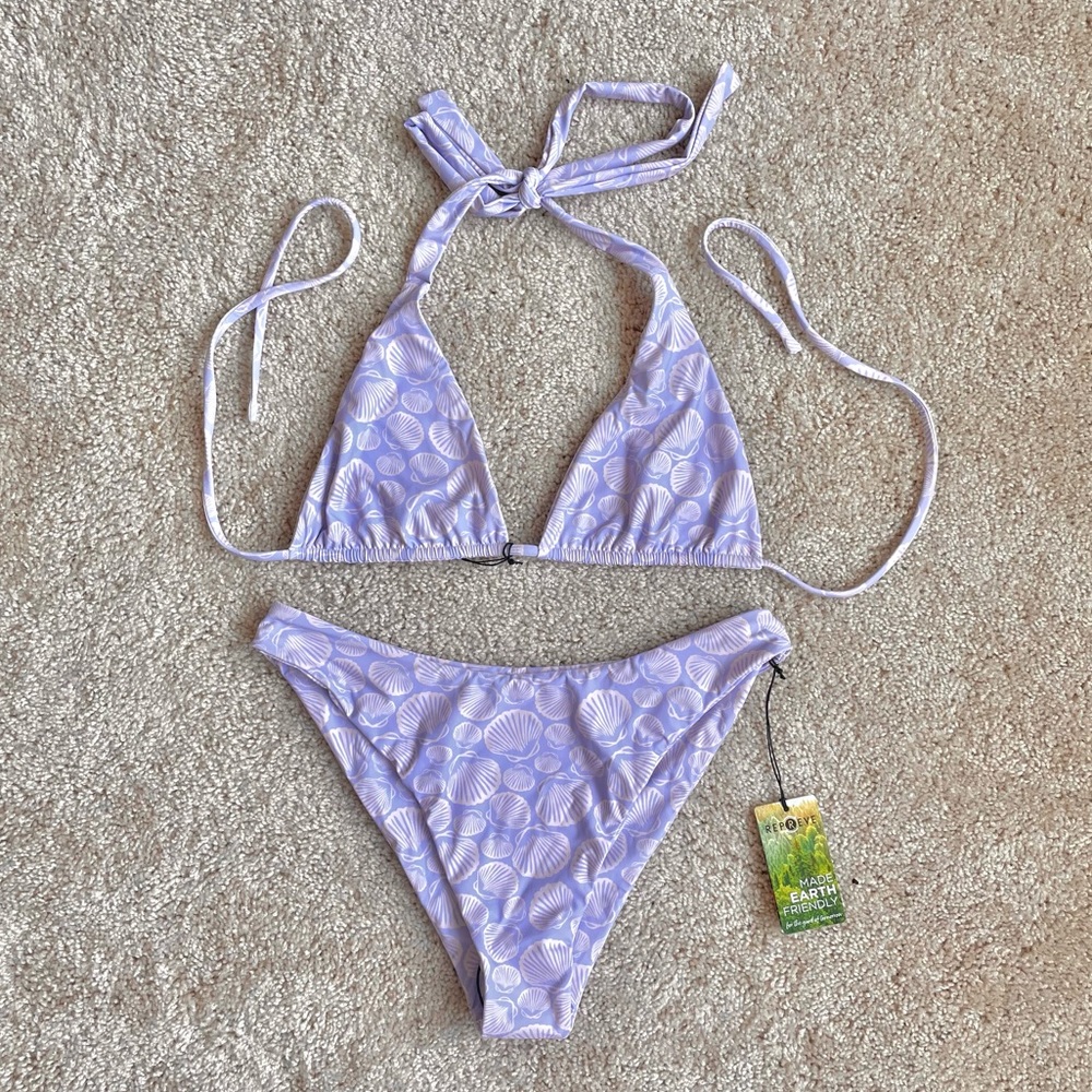Sun Bleached Swim Bikini Set in Mo’orea - XL - purple & light pink